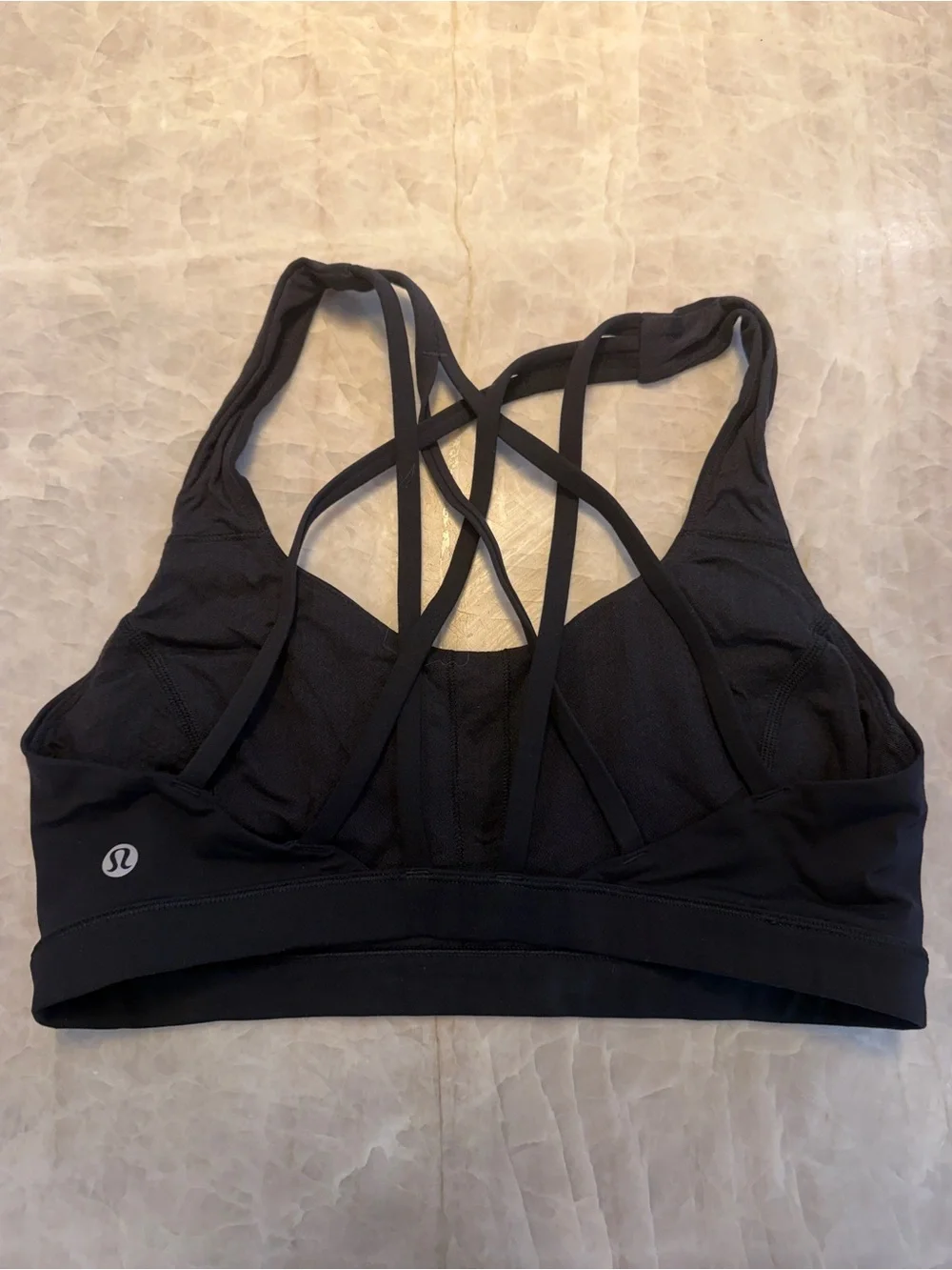 Lululemon Free To Be Serene Bra, black, size 8